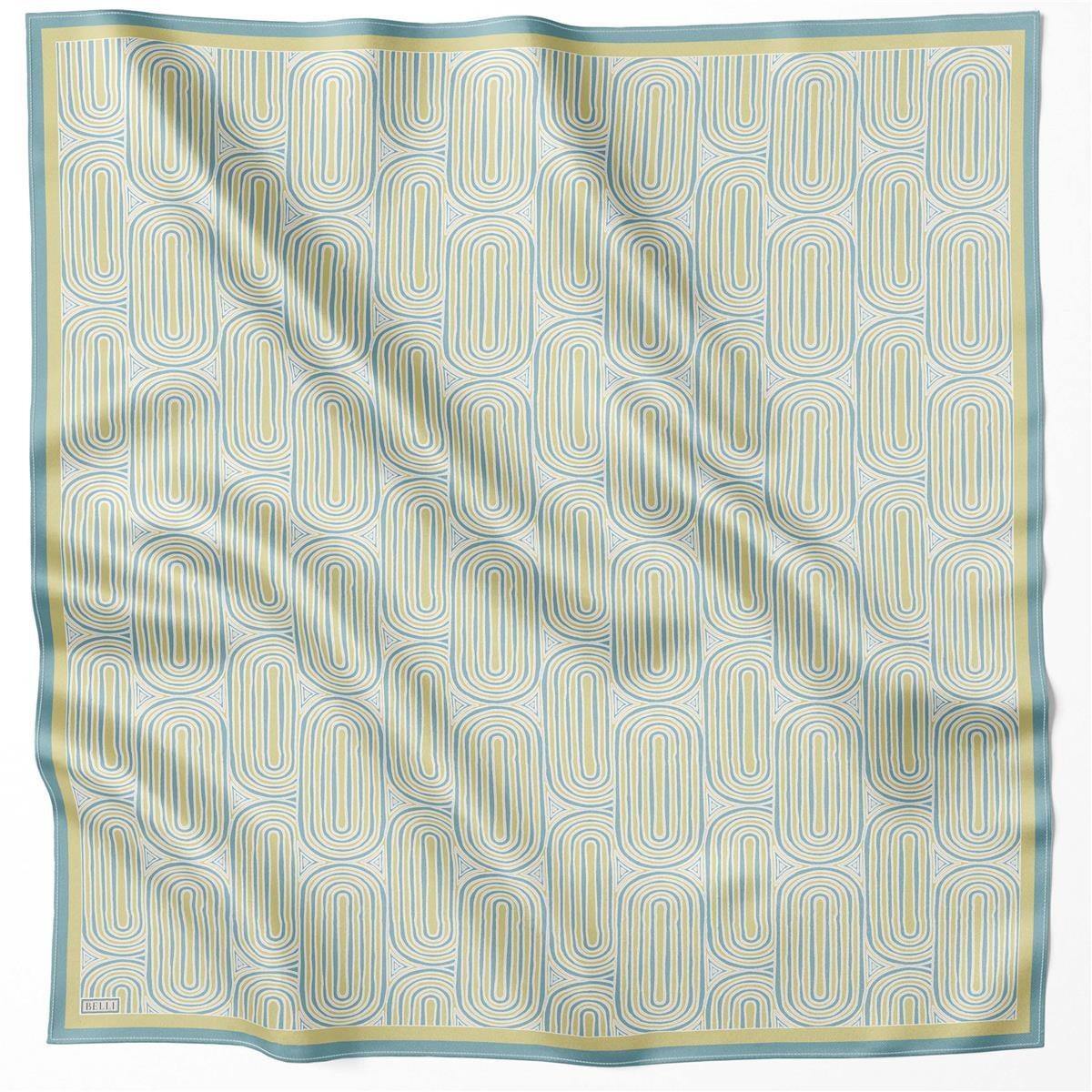 Belli İpek Eşarp - 4209-01 Yeşil Twill
