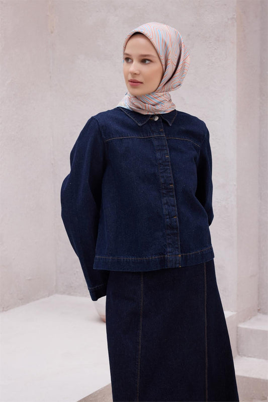 Belli İpek Eşarp - 4209-33 Somon Twill