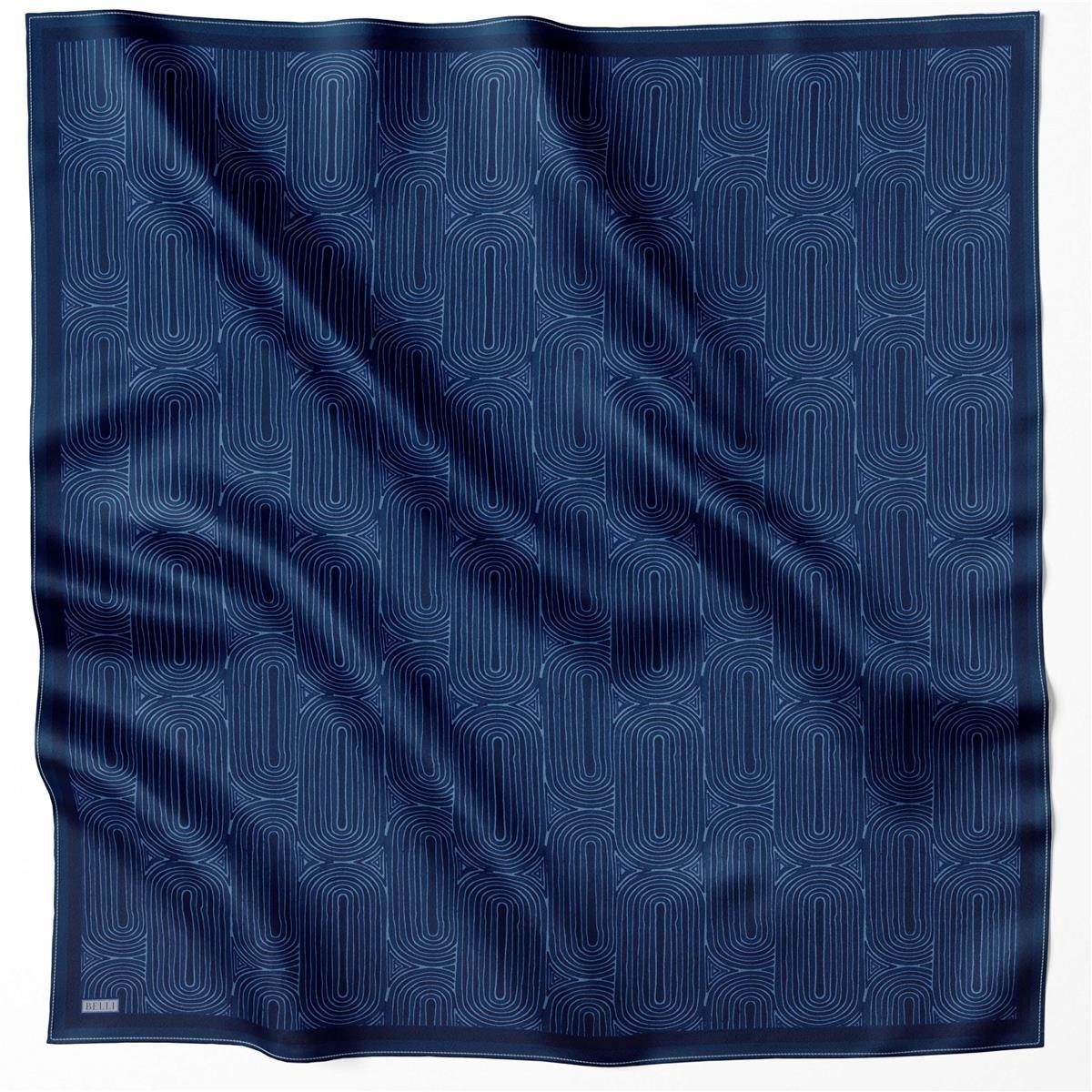 Belli İpek Eşarp - 4209-53 Lacivert Twill