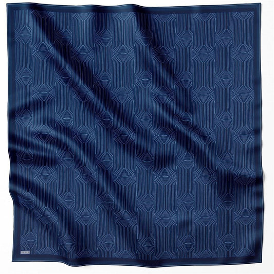 Belli İpek Eşarp - 4209-53 Lacivert Twill