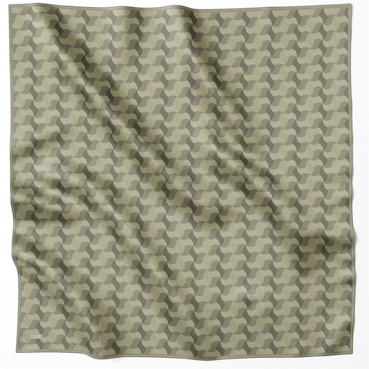 Belli İpek Eşarp - 4211-53 Haki Twill