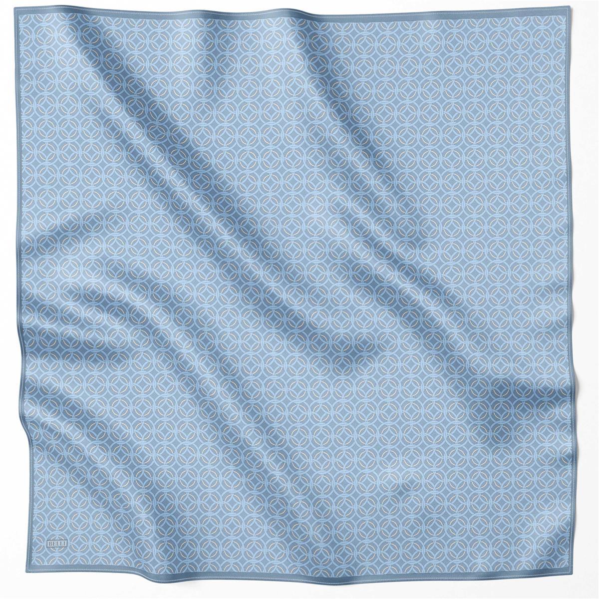 Belli İpek Eşarp - 4215-08 İndigo Twill