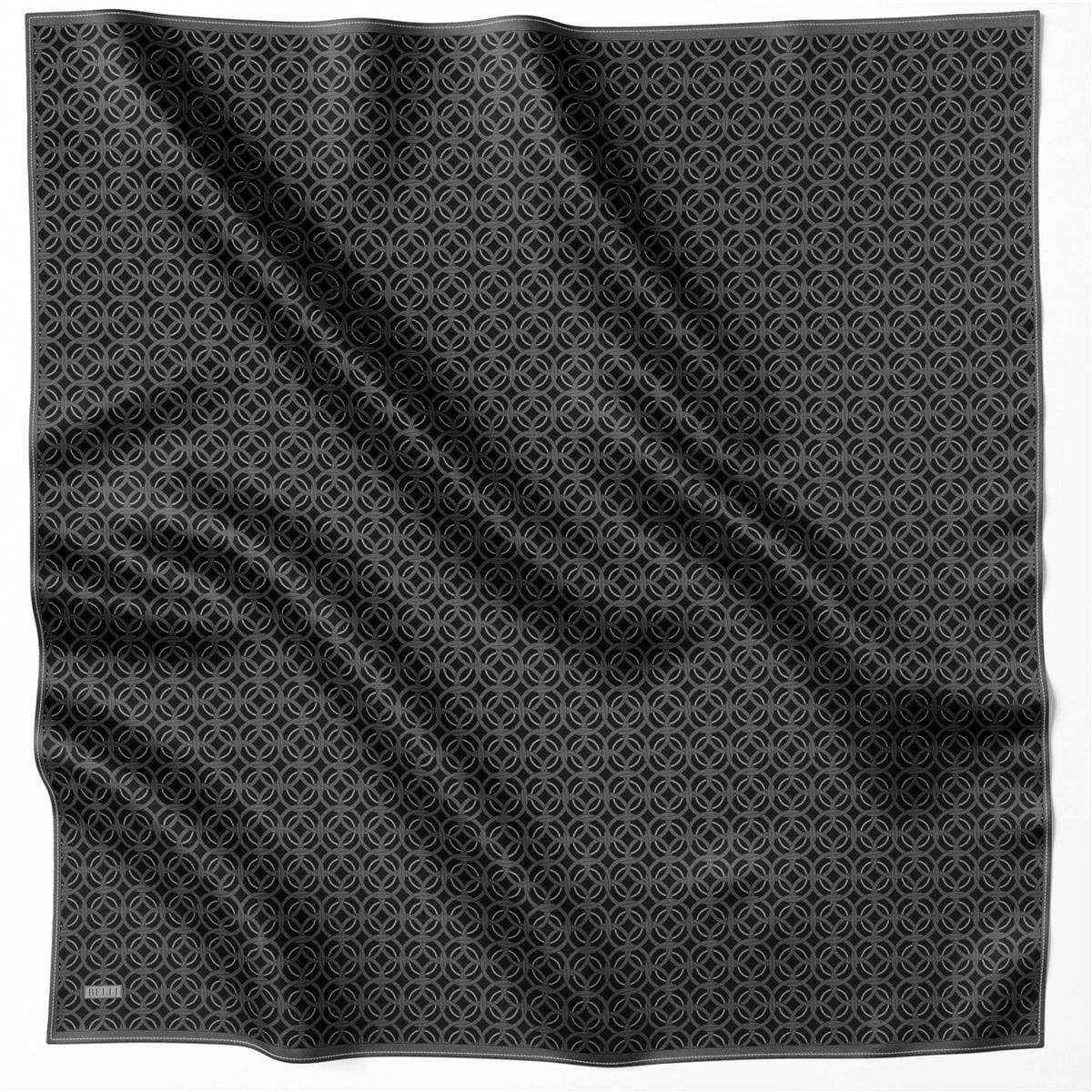 Belli İpek Eşarp - 4215-59 Siyah Twill