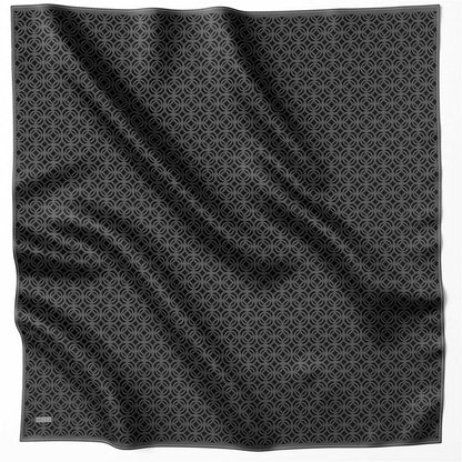Belli İpek Eşarp - 4215-59 Siyah Twill