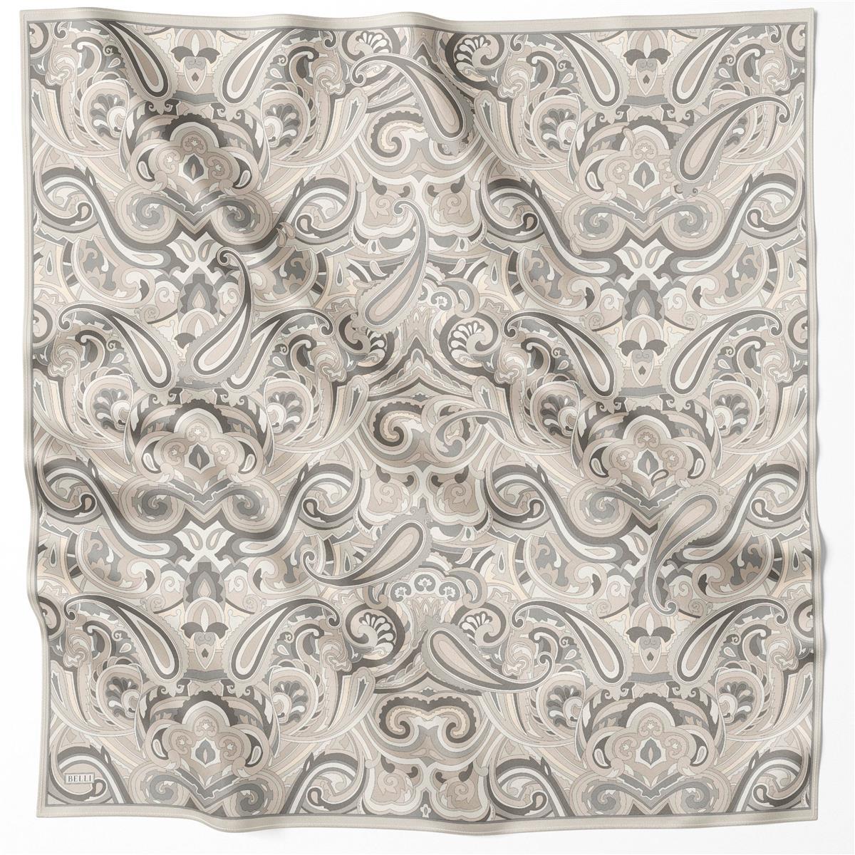 Belli İpek Eşarp - 4222-84 Taş Twill