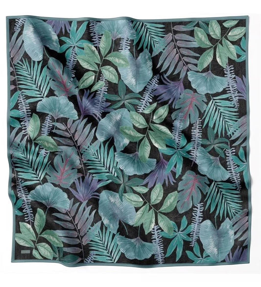 Belli İpek Eşarp - 4225-80 Siyah Twill