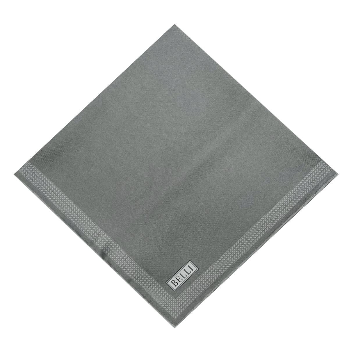 Belli İpek Eşarp - 4129-89 Gri Twill