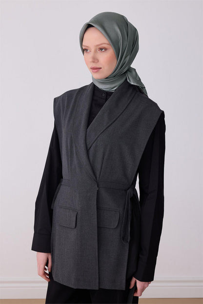 Belli İpek Eşarp - 4305-01 Gri Twill