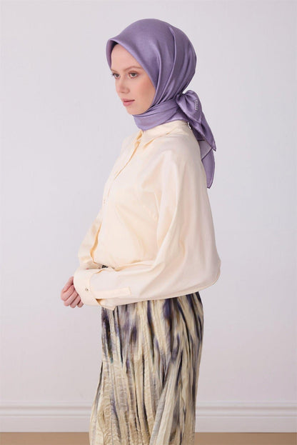 Belli İpek Eşarp - 4305-05 Lila Twill