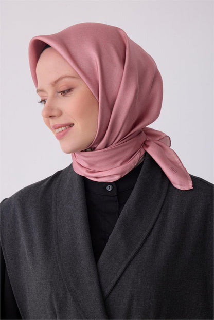Belli İpek Eşarp - 4305-84 Pembe Twill