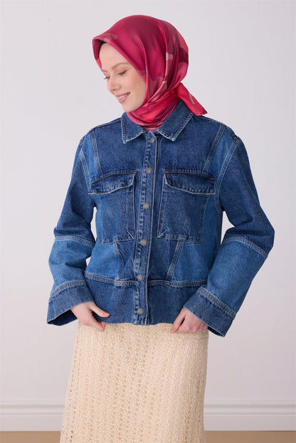 Belli İpek Eşarp - 4306-30 Pembe Twill