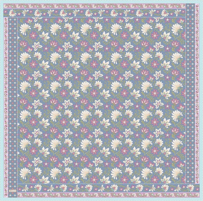 Belli İpek Eşarp - 4314-32 İndigo Twill