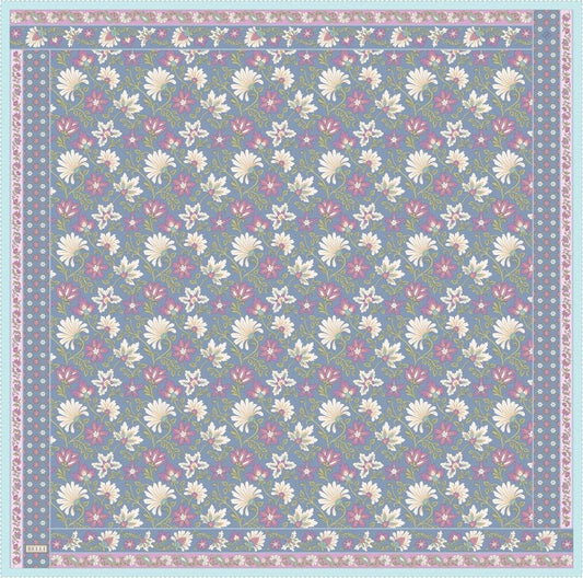 Belli İpek Eşarp - 4314-32 İndigo Twill
