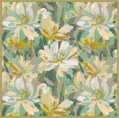 Belli İpek Eşarp - 4315-04 Zeytin Yeşili Twill