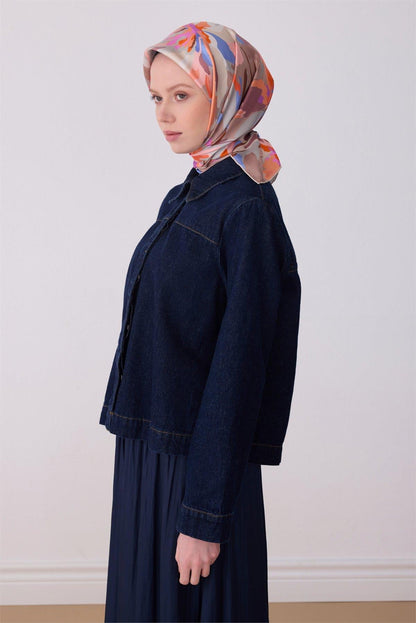 Belli İpek Eşarp - 4315-33 Pudra Pembe Twill