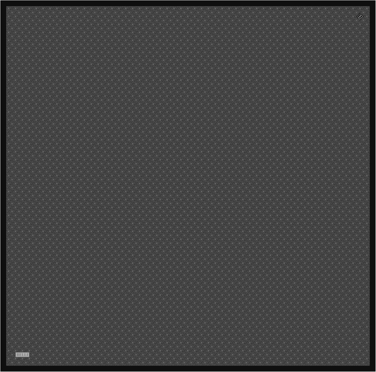 Belli İpek Eşarp - 4317-86 Siyah Twill