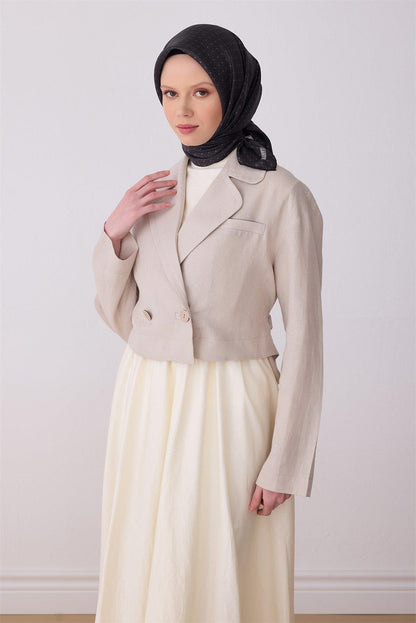 Belli İpek Eşarp - 4317-86 Siyah Twill