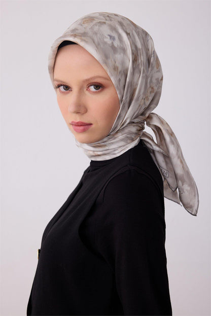 Belli İpek Eşarp - 4319-83 Bej Twill