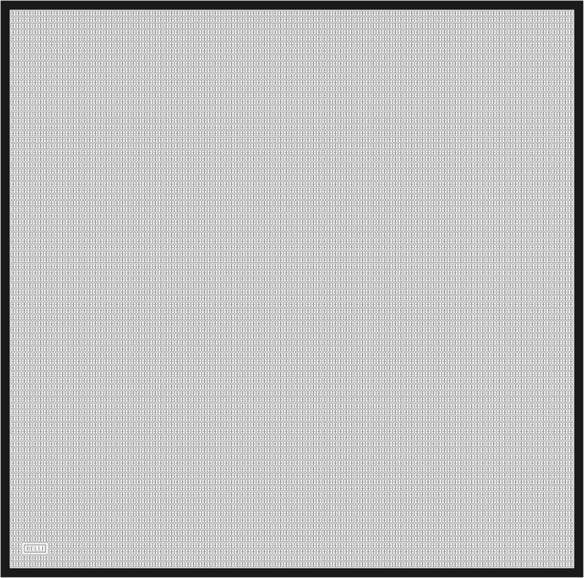 Belli İpek Eşarp - 4321-53 Siyah Twill
