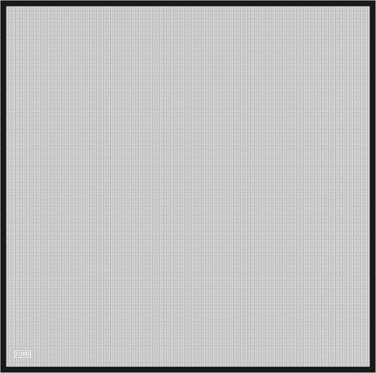 Belli İpek Eşarp - 4321-53 Siyah Twill