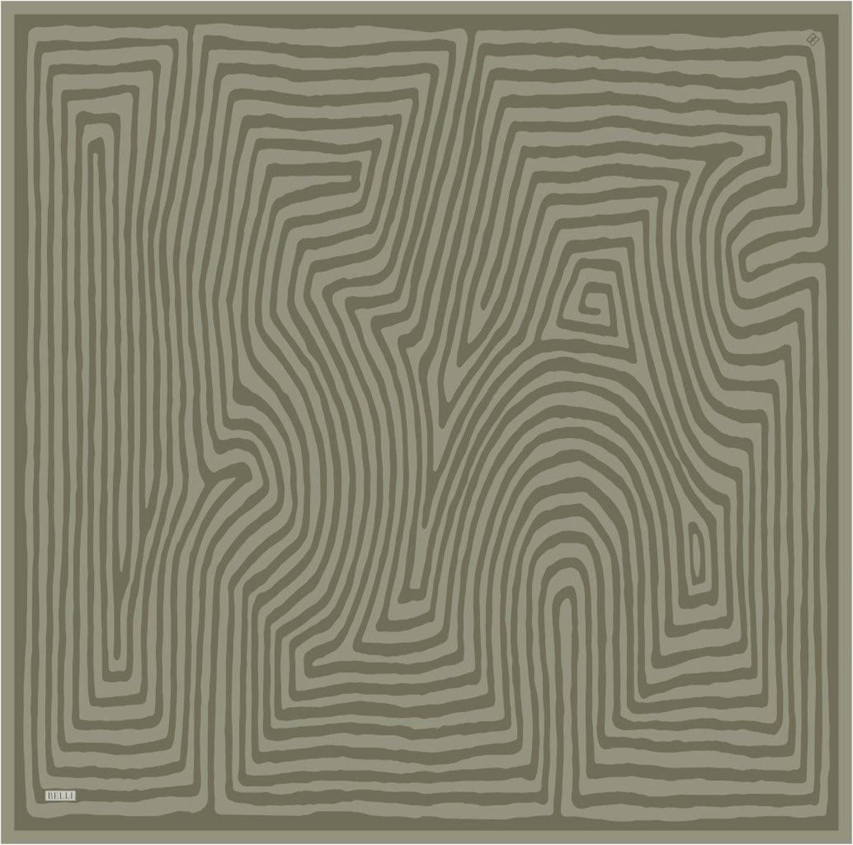 Belli İpek Eşarp - 4325-85 Haki Twill