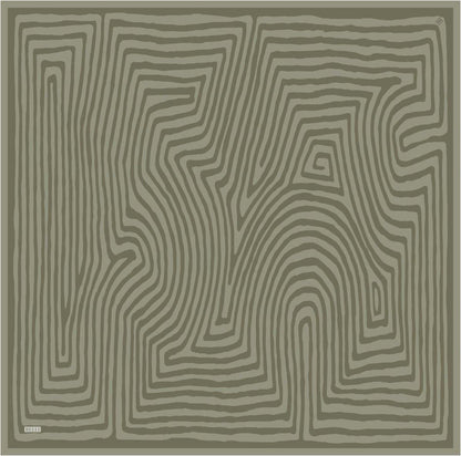 Belli İpek Eşarp - 4325-85 Haki Twill