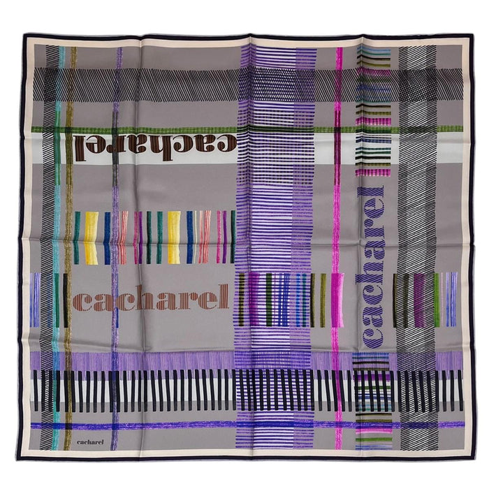Cacharel İpek Eşarp Twill - 8848313-922 Gri Mor