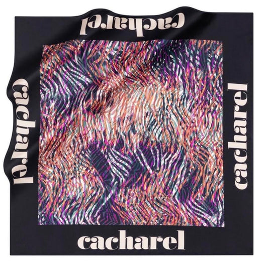 Cacharel İpek Eşarp Twill - 8628313-921 Lacivert Mor