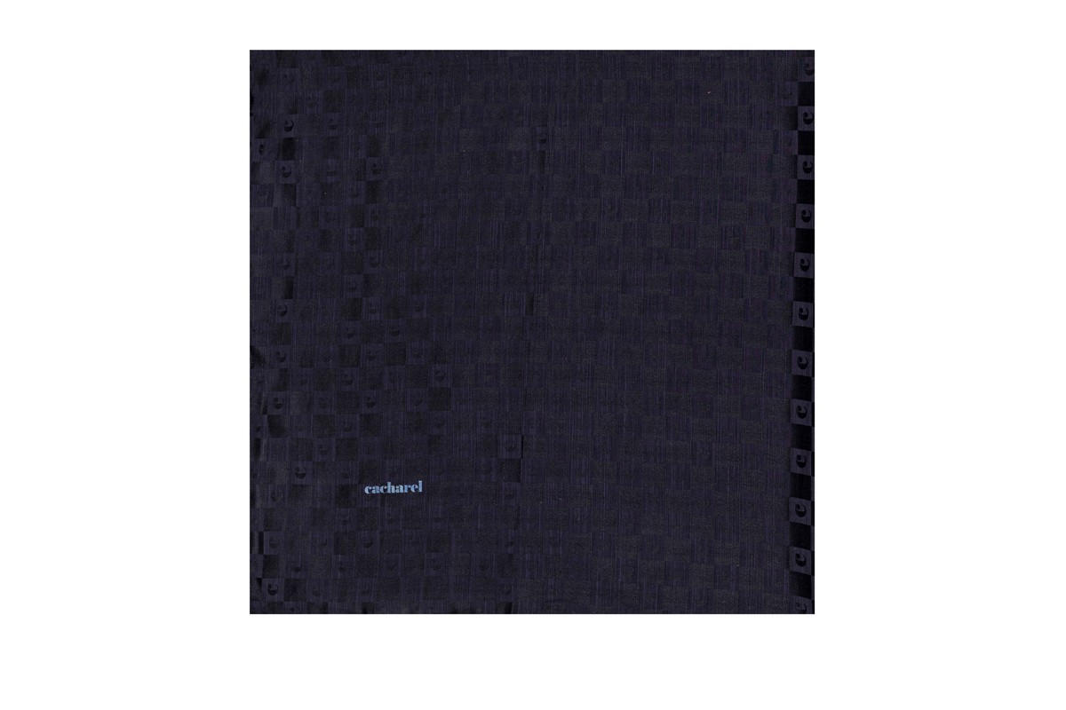Cacharel Jakarlı İpek Koton Eşarp - 8932982-921 Morcivert