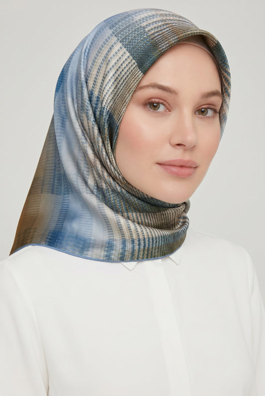 Armine Sport Twill Eşarp - 8014-09 Koyu Yeşil