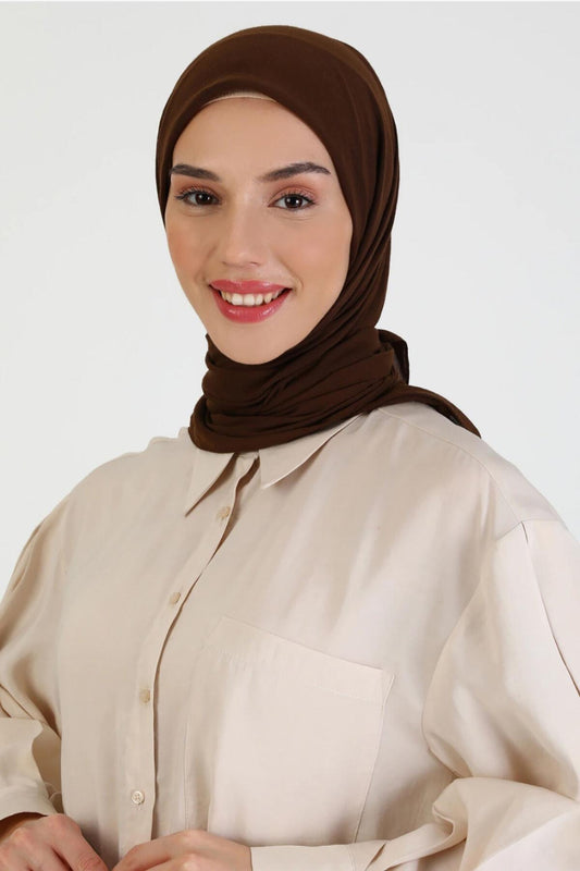 Harem Scarf Amor Eşarp - Acı Kahve