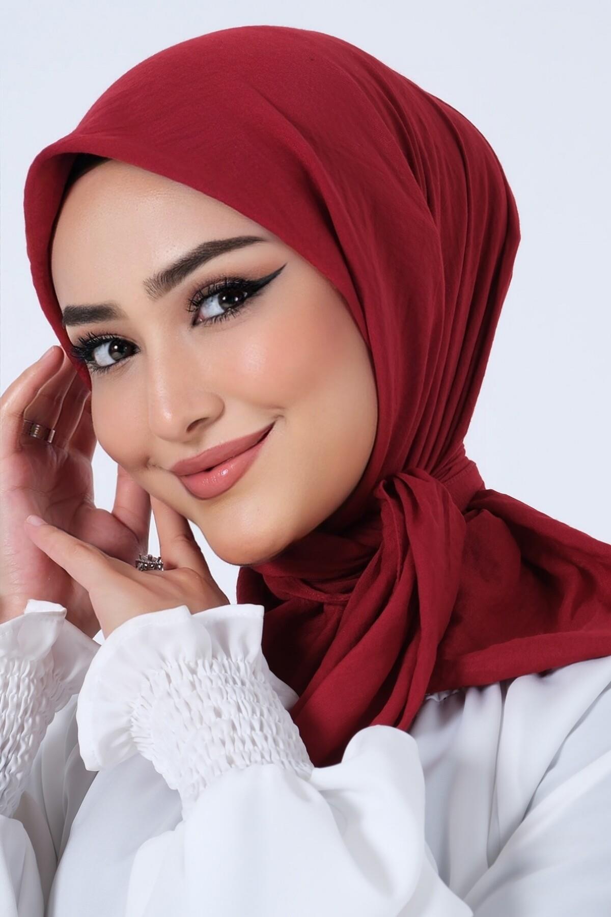 Harem Scarf Amor Eşarp - Bordo