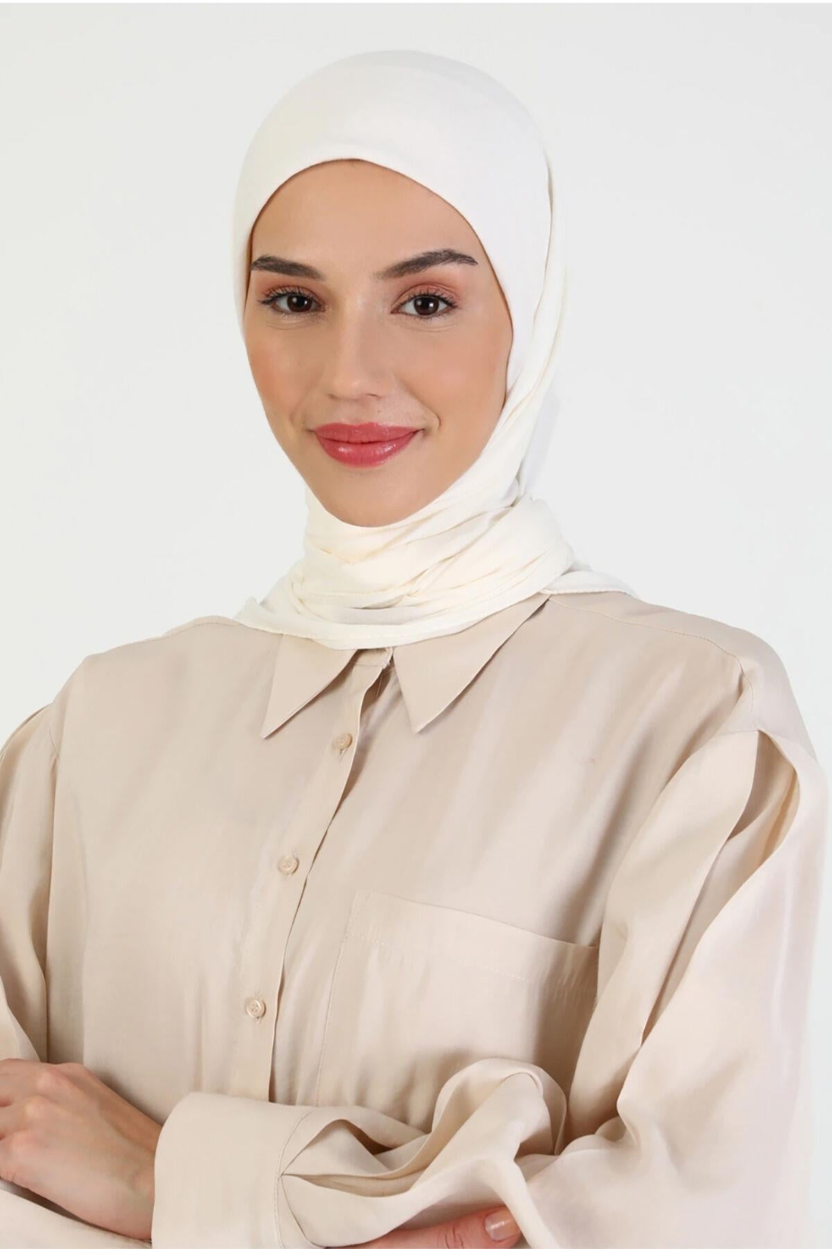 Harem Scarf Amor Eşarp - Ekru