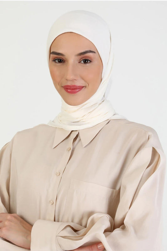 Harem Scarf Amor Eşarp - Ekru
