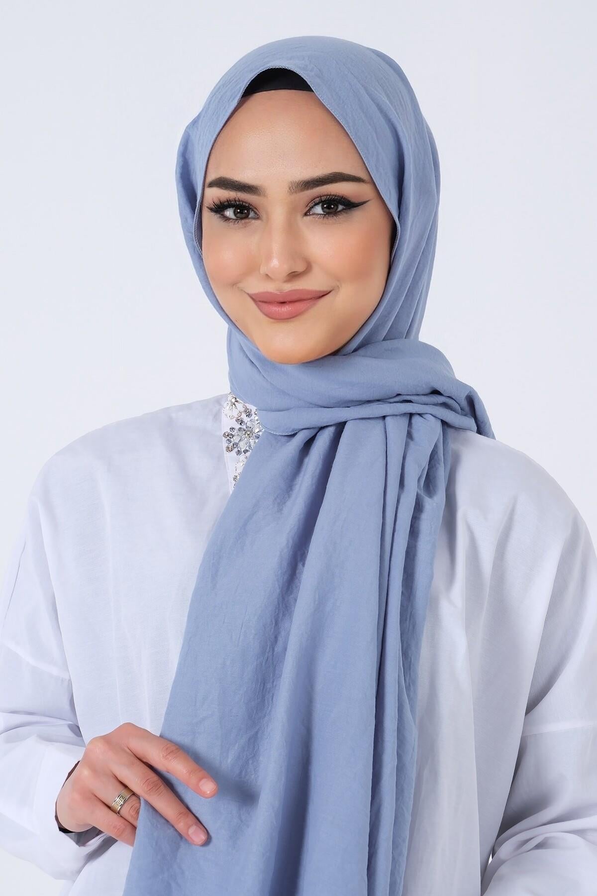 Harem Scarf Amor Şal - Kot Mavi