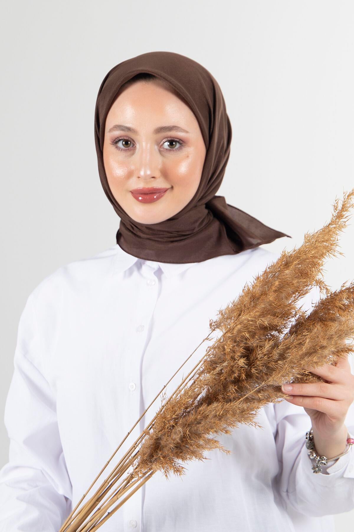 Harem Scarf Brisa Vual Eşarp - Acı Kahve