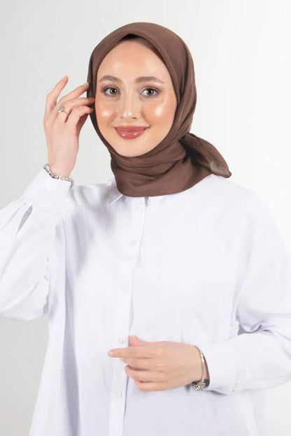 Harem Scarf Brisa Vual Eşarp - Açık Kahve