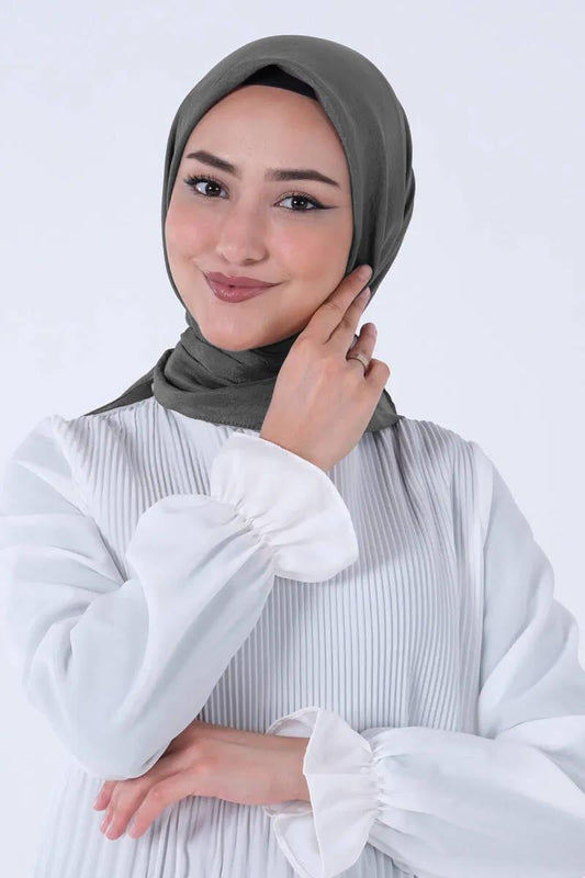 Harem Scarf Brisa Vual Eşarp - Koyu Füme