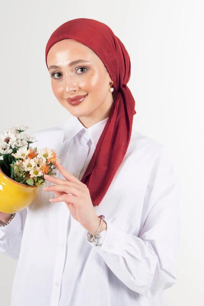 Harem Scarf Brisa Vual Eşarp - Vişne