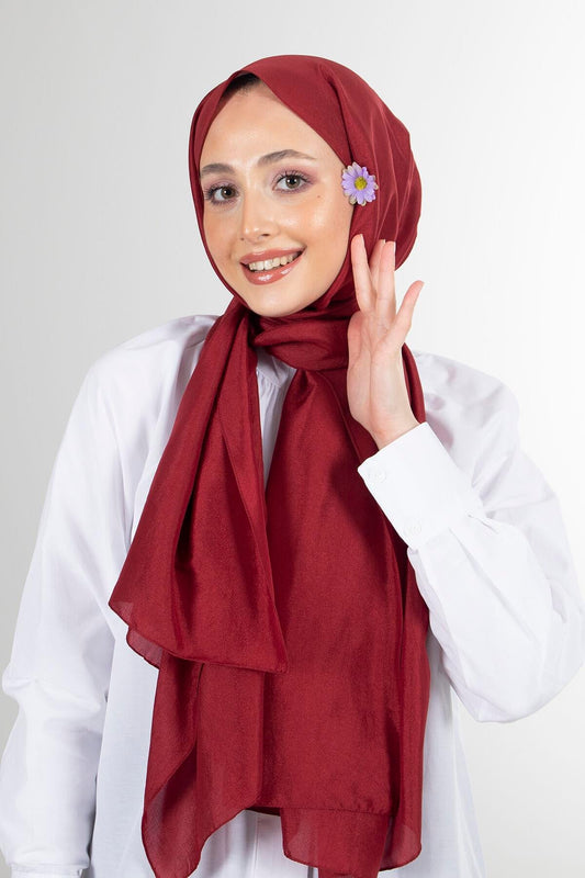 Harem Scarf Brisa Vual Şal - Bordo