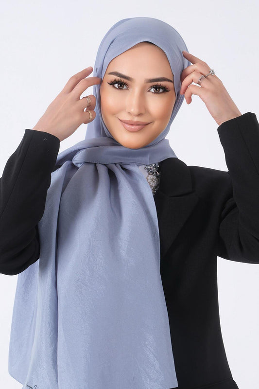 Harem Scarf Brisa Vual Şal - Kot Mavi