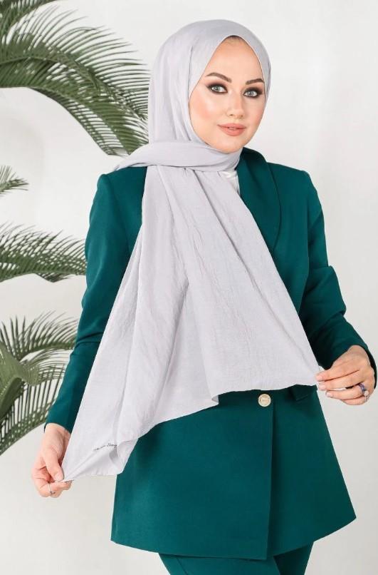 Harem Scarf İncila Şal - Gümüş