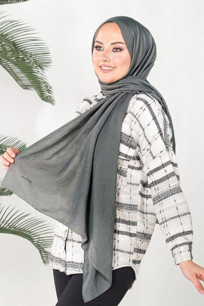 Harem Scarf İncila Şal - Koyu Füme