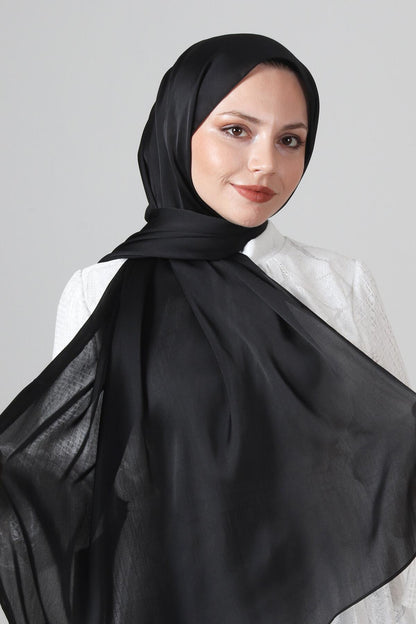 Harem Scarf Uzun Janjan Şal - 1262-01 - Siyah