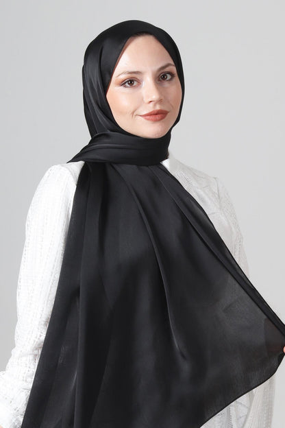 Harem Scarf Uzun Janjan Şal - 1262-01 - Siyah