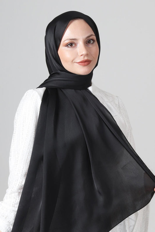 Harem Scarf Uzun Janjan Şal - 1262-01 - Siyah