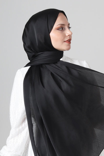 Harem Scarf Uzun Janjan Şal - 1262-01 - Siyah