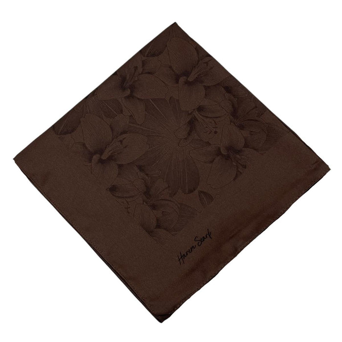 Harem Scarf Viskon Eşarp - Gold Derin - Acı Kahve