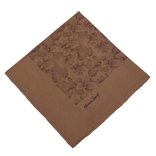 Harem Scarf Viskon Eşarp - Gold Derin - Çikolata