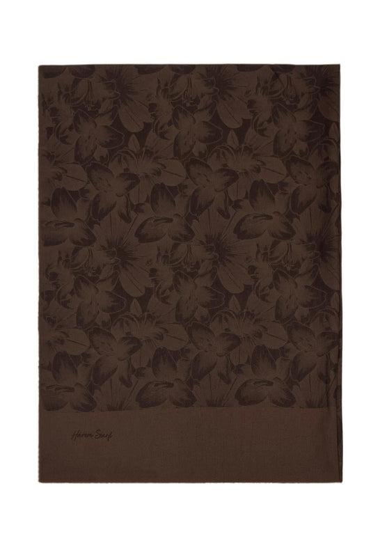 Harem Scarf Viskon Şal - Gold Derin - Acı Kahve